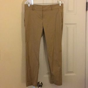 Ann Taylor Khaki Skinny Dress Pants
